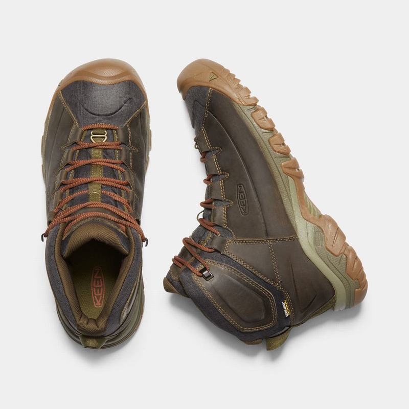 Keen Targhee Lace Waterproof - Erkek Trekking Bot - Koyu Zeytin Yeşili - Turkey (290348CVI)